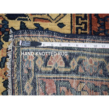Load image into Gallery viewer, 14&#39;3&quot;x15&#39;7&quot; Ivory, Antique Persian Bakhtiar with Rare All Over Design, Excellent Condition Hand Knotted Pure Wool, Signed by Kashan Carpets, Large Squarish Oversized Oriental Rug FWR480330