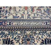 Load image into Gallery viewer, 14&#39;3&quot;x15&#39;7&quot; Ivory, Antique Persian Bakhtiar With Rare All Over Design, Excellent Condition Hand Knotted Pure Wool, Signed By Kashan Carpets, Large Squarish Oversized Oriental Rug FWR480330