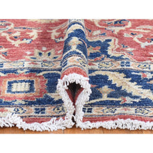 Load image into Gallery viewer, 5&#39;x6&#39;6&quot; Tomato Red, Peshawar Mahal Design with Soft Colors, Soft Wool Hand Knotted, Oriental Rug FWR480468