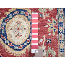 Load image into Gallery viewer, 5&#39;x6&#39;6&quot; Tomato Red, Peshawar Mahal Design with Soft Colors, Soft Wool Hand Knotted, Oriental Rug FWR480468