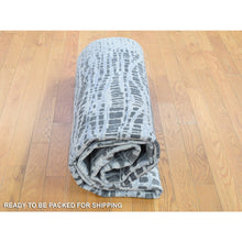 Load image into Gallery viewer, 6&#39;x9&#39; The Lost Branches, Silk With Textured Wool, Hand Knotted Oriental Rug FWR480576