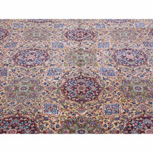 Load image into Gallery viewer, 11&#39;5&quot;x15&#39;9&quot; Light Yellow, Antique Persian Sherkat, Hand Knotted, Mint Condition, Pure Wool, Oversized Oriental Rug FWR480666