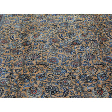Load image into Gallery viewer, 11&#39;9&quot;x16&#39;4&quot; Ivory, Antique Persian Mashad, Hand Knotted, 100% Wool, Oversized Oriental Rug FWR480678