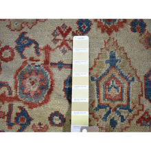 Load image into Gallery viewer, 13&#39;10&quot;x19&#39;5&quot; Beige, Handmade Antique Persian Mahal, Areas Of Wear, Sides And Ends Professionally Secured, Pure Wool, Oversized Oriental Rug FWR480696