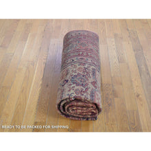 Load image into Gallery viewer, 7&#39;7&quot;x12&#39;7&quot; Beige, Antique Turkish Sivas, Mint Condition, Clean And Soft, Sides And Ends Professionally Secured, Pure Wool, Hand Knotted Gallery Size Oriental Rug FWR480732