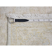 Load image into Gallery viewer, 3&#39;9&quot;x5&#39;8&quot; Ivory, Extra Soft Wool Natural Dyes Hand Knotted, White Wash Peshawar, Oriental Rug FWR480936