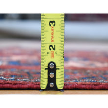 Load image into Gallery viewer, 3&#39;10&quot;x5&#39;10&quot; Rust Red, Afghan Ersari With Elephant Feet Design, Hand Knotted Pure Wool, Oriental Rug FWR480990