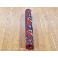 Load image into Gallery viewer, 3&#39;10&quot;x5&#39;10&quot; Whisper White, Hand Knotted, Afghan Angora Oushak with Large Leaf Design, Vegetable Dyes, 100% Wool, Oriental Rug FWR124578
