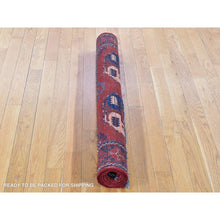 Load image into Gallery viewer, 3&#39;10&quot;x5&#39;10&quot; Rust Red, Afghan Ersari With Elephant Feet Design, Hand Knotted Pure Wool, Oriental Rug FWR480990