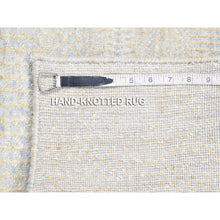 Load image into Gallery viewer, 2&#39;8&quot;x9&#39;1&quot; Gray, Modern Grass Design Gabbeh, Densely Woven Hand Knotted Wool And Silk, Runner Oriental Rug FWR481002