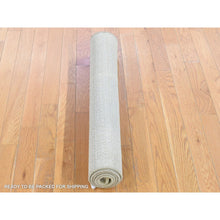 Load image into Gallery viewer, 3&#39;1&quot;x5&#39;1&quot; Lime Green, Wool And Silk Modern Grass Design Gabbeh, Densely Woven Hand Knotted, Oriental Rug FWR481164