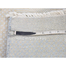 Load image into Gallery viewer, 3&#39;x5&#39;4&quot; Ivory, Hand Knotted Wool And Silk, Modern Grass Design Gabbeh Densely Woven, Oriental Rug FWR481242