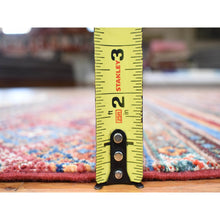 Load image into Gallery viewer, 3&#39;5&quot;x5&#39; Rich Red, Hand Knotted Pure Wool, Afghan Super Kazak With Khorjin Design Natural Dyes, Oriental Rug FWR481272