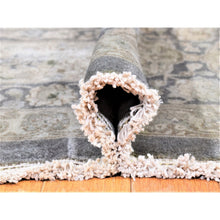 Load image into Gallery viewer, 12&#39;5&quot;x19&#39;4&quot; Gray, Persian Tabriz Sheikh Safi Design, Hand Knotted Pure Wool, Oversized Oriental Rug FWR481356