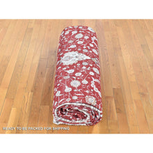 Load image into Gallery viewer, 12&#39;x18&#39;4&quot; Red, Sino Tabriz, 250 Kpsi Clearance Hand Knotted Silken, Oversized Oriental Rug FWR481386