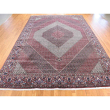Load image into Gallery viewer, 11&#39;3&quot;x16&#39; Rust Red, Persian Bijar With Geometric Design, 400 Kpsi Wool And Silk Handmade Oversized, Oriental Rug FWR481392