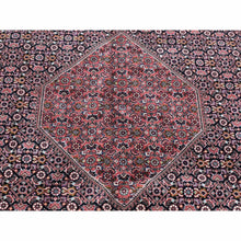 Load image into Gallery viewer, 11&#39;3&quot;x16&#39; Rust Red, Persian Bijar With Geometric Design, 400 Kpsi Wool And Silk Handmade Oversized, Oriental Rug FWR481392