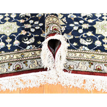 Load image into Gallery viewer, 12&#39;1&quot;x18&#39;1&quot; Red, Kashan With Large Medallion Design, 250 Kpsi Silken Hand Knotted, Oversized Oriental Rug FWR481404