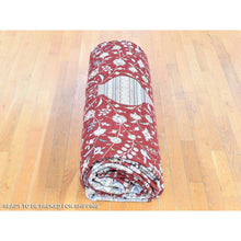 Load image into Gallery viewer, 12&#39;1&quot;x18&#39;1&quot; Red, Kashan With Large Medallion Design, 250 Kpsi Silken Hand Knotted, Oversized Oriental Rug FWR481404