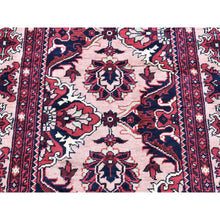 Load image into Gallery viewer, 3&#39;x19&#39; Soft Pink, Afghan Khamyab, Denser Weave With Shiny Wool Hand Knotted, Xl Runner Oriental Rug FWR481422