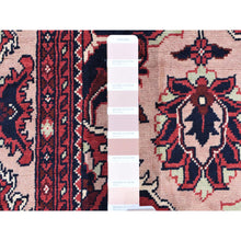Load image into Gallery viewer, 3&#39;x19&#39; Soft Pink, Afghan Khamyab, Denser Weave With Shiny Wool Hand Knotted, Xl Runner Oriental Rug FWR481422