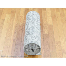 Load image into Gallery viewer, 2&#39;7&quot;x14&#39;1&quot; Ivory, Oushak With Soft Colors, Hand Knotted Undyed Natural Wool, Runner Oriental Rug FWR481440