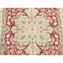 Load image into Gallery viewer, 2&#39;6&quot;x17&#39;10&quot; Rust Red, Kashan Revival With Large Motifs, New Zealand Wool Hand Knotted, Xl Runner Oriental Rug FWR481488