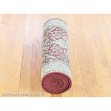 Load image into Gallery viewer, 2&#39;6&quot;x17&#39;10&quot; Rust Red, Kashan Revival with Large Motifs, New Zealand Wool Hand Knotted, XL Runner Oriental Rug FWR481488