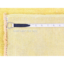 Load image into Gallery viewer, 2&#39;6&quot;x15&#39;10&quot; Yellow, Overdyed Peshawar Hand Knotted Pure Wool, XL Runner Oriental Rug FWR481494