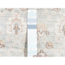 Load image into Gallery viewer, 2&#39;7&quot;x15&#39;10&quot; Faded Green, Fine Peshawar With All Over Motifs, Pure Wool Hand Knotted, Xl Runner Oriental Rug FWR481524