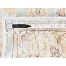 Load image into Gallery viewer, 2&#39;7&quot;x15&#39;10&quot; Faded Green, Fine Peshawar With All Over Motifs, Pure Wool Hand Knotted, Xl Runner Oriental Rug FWR481524