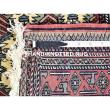 Load image into Gallery viewer, 2&#39;10&quot;x13&#39;2&quot; Ivory, Tribal Northwest Persian With Repetitive Boteh Design, Pure Wool Hand Knotted, Runner Oriental Rug FWR481530