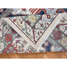 Load image into Gallery viewer, 7&#39;5&quot;x12&#39;2&quot; Ivory, Peshawar With Antique Seychour Design, Pure Wool Hand Knotted, Oriental Rug FWR481632