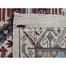 Load image into Gallery viewer, 7&#39;5&quot;x12&#39;2&quot; Ivory, Peshawar With Antique Seychour Design, Pure Wool Hand Knotted, Oriental Rug FWR481632