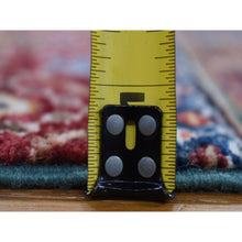 Load image into Gallery viewer, 3&#39;6&quot;x5&#39;3&quot; Forest Green Densely Woven Hand Knotted, Afghan Super Kazak With Khorjin Design Soft Wool Natural Dyes, Oriental Rug FWR481650