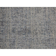 Load image into Gallery viewer, 2&#39;5&quot;x10&#39;8&quot; Gray Fine Jacquard Hand Loomed Modern Runner Wool And Art Silk Oriental Rug FWR481662