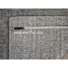 Load image into Gallery viewer, 2&#39;5&quot;x10&#39;8&quot; Gray Fine Jacquard Hand Loomed Modern Runner Wool And Art Silk Oriental Rug FWR481662
