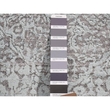 Load image into Gallery viewer, 4&#39;x9&#39;9&quot; Seafoam Green, Broken Persian Design, Wool And Silk Hand Knotted, Wide Runner Oriental Rug FWR481716