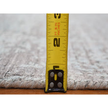 Load image into Gallery viewer, 4&#39;x9&#39;9&quot; Seafoam Green, Broken Persian Design, Wool And Silk Hand Knotted, Wide Runner Oriental Rug FWR481716