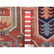 Load image into Gallery viewer, 8&#39;10&quot;x12&#39;5&quot; Ivory, Antique Persian Karajeh Serapi, Denser Weave, Good Condition, Pure Wool, Hand Knotted, Oriental Rug FWR481830