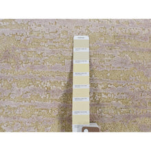 Load image into Gallery viewer, 2&#39;x3&#39; Light Green, Modern Design, Pure Silk with Wool, Hand Knotted, Mat Oriental Rug FWR481890