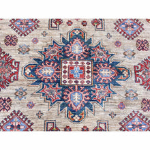 Load image into Gallery viewer, 8&#39;4&quot;x10&#39;2&quot; Camel Color, Afghan Super Kazak With Geometric Design, Shiny And Vibrant Wool, Hand Knotted Oriental Rug FWR481938