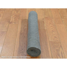 Load image into Gallery viewer, 2&#39;x3&#39;1&quot; Beige, Hand Loomed, Modern Chevron Design, Plant Based Silk, Mat Oriental Rug FWR482238