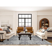 Load image into Gallery viewer, 7&#39;9&quot;x10&#39; Ivory, Hand Knotted, Wool And Silk, Geometric Mughal Design With Large Elements Oriental Rug FWR482292