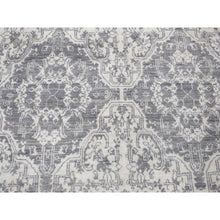 Load image into Gallery viewer, 7&#39;9&quot;x10&#39; Ivory, Hand Knotted, Wool And Silk, Geometric Mughal Design With Large Elements Oriental Rug FWR482292