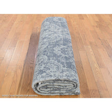 Load image into Gallery viewer, 7&#39;9&quot;x10&#39; Ivory, Hand Knotted, Wool And Silk, Geometric Mughal Design With Large Elements Oriental Rug FWR482292