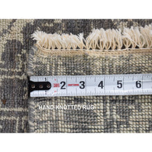 Load image into Gallery viewer, 7&#39;9&quot;x10&#39; Ivory, Hand Knotted, Wool And Silk, Geometric Mughal Design With Large Elements Oriental Rug FWR482292