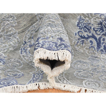 Load image into Gallery viewer, 8&#39;1&quot;x10&#39;4&quot; Taupe, Hi And Lo, Silk With Textured Wool, Hand Knotted, Transitional, Oriental Rug FWR482316