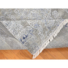 Load image into Gallery viewer, 8&#39;1&quot;x10&#39;4&quot; Taupe, Hi And Lo, Silk With Textured Wool, Hand Knotted, Transitional, Oriental Rug FWR482316