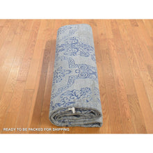 Load image into Gallery viewer, 8&#39;1&quot;x10&#39;4&quot; Taupe, Hi And Lo, Silk With Textured Wool, Hand Knotted, Transitional, Oriental Rug FWR482316